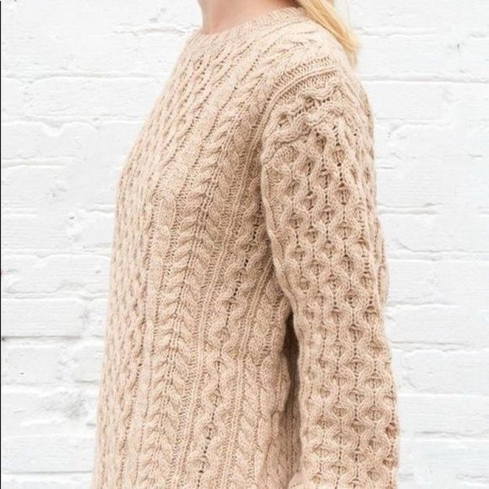 brandy melville cable knit wool sweater
